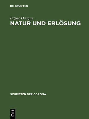 cover image of Natur und Erlösung
